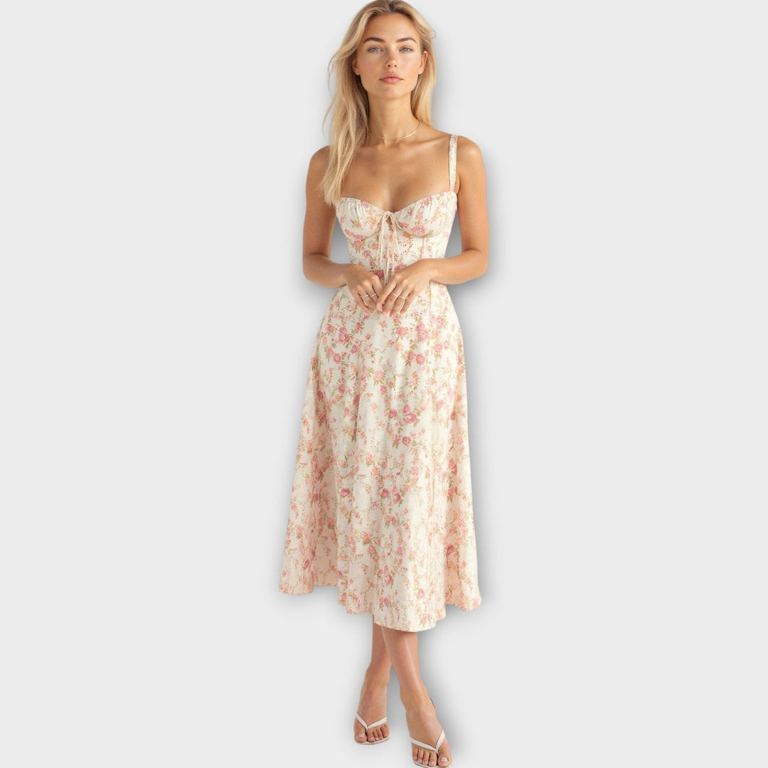 Órla – Corset Dress with Floral Print