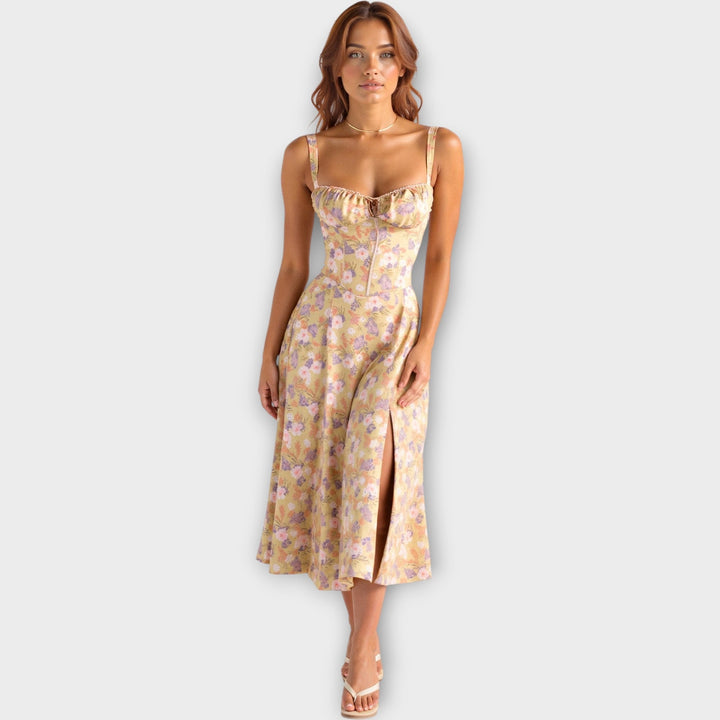 Órla – Corset Dress with Floral Print