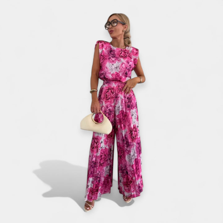 Aisling – Summer Set with Top and Trousers