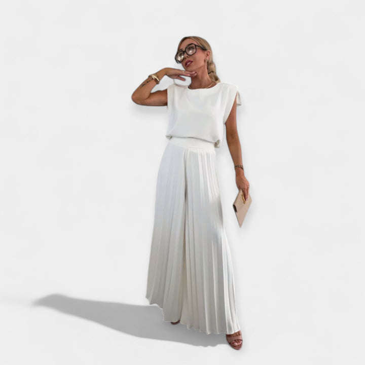 Aisling – Summer Set with Top and Trousers