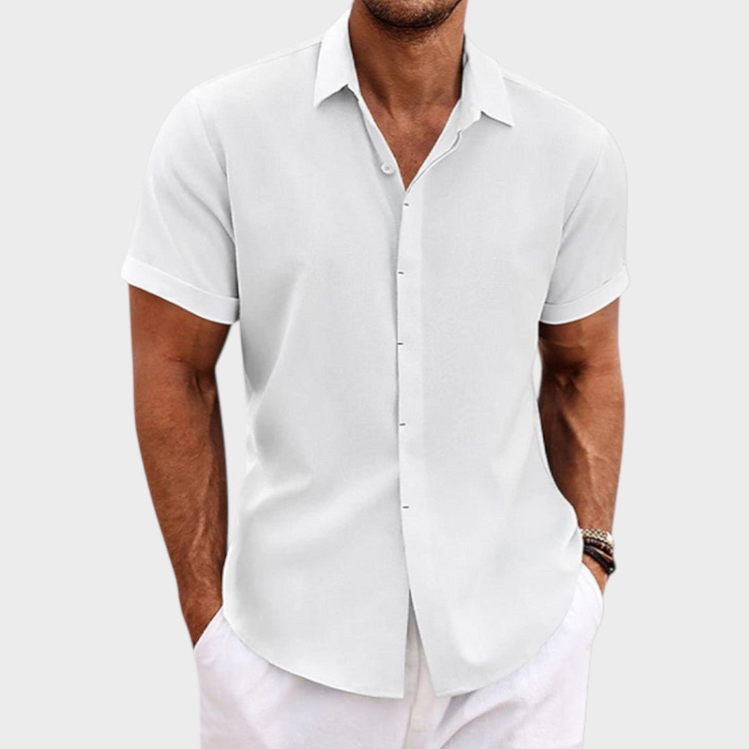 Oliver – Men's Short-Sleeve Linen Shirt