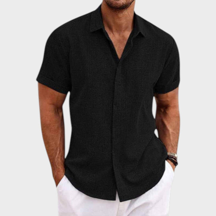 Oliver – Men's Short-Sleeve Linen Shirt
