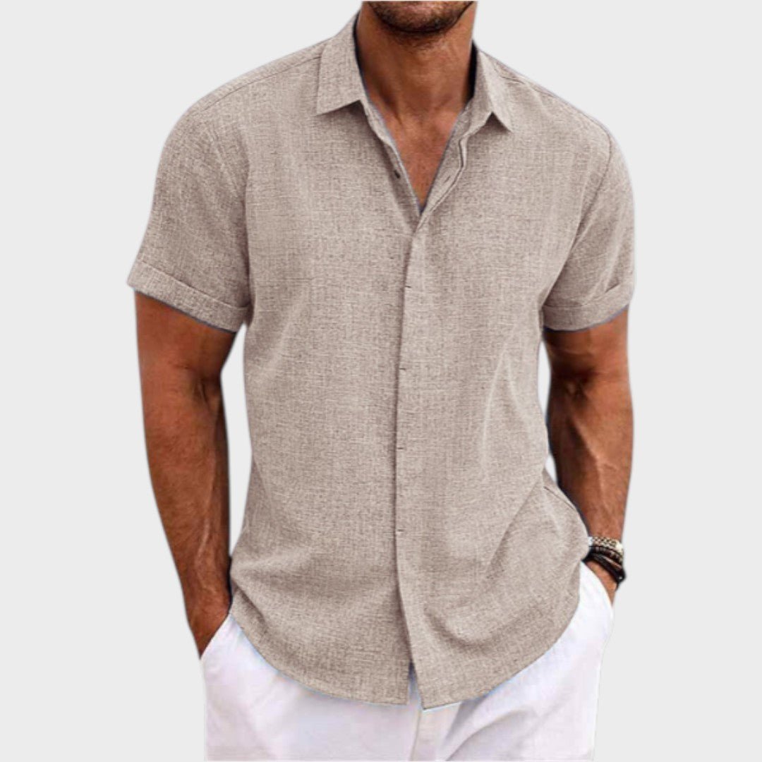 Oliver – Men's Short-Sleeve Linen Shirt