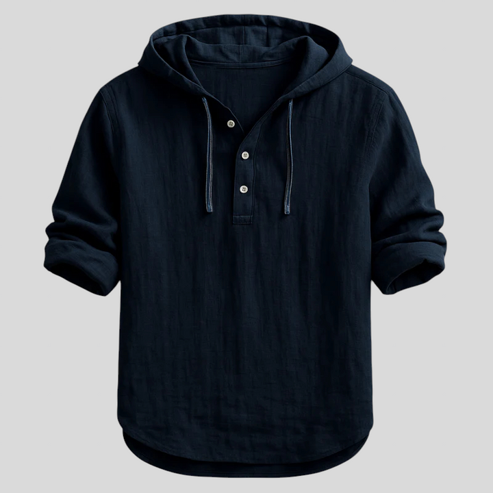 Samuel – Henley Hooded Top