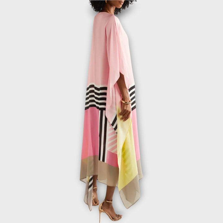 Saoirse – Kaftan with Linear Pattern