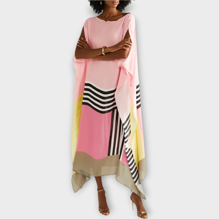 Saoirse – Kaftan with Linear Pattern
