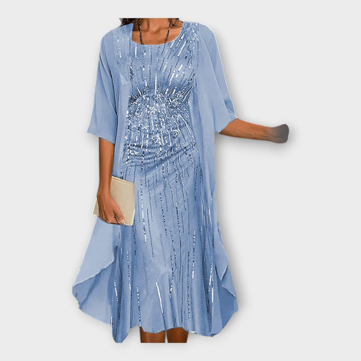 Ciara – Sheer Dress with Matching Cardigan