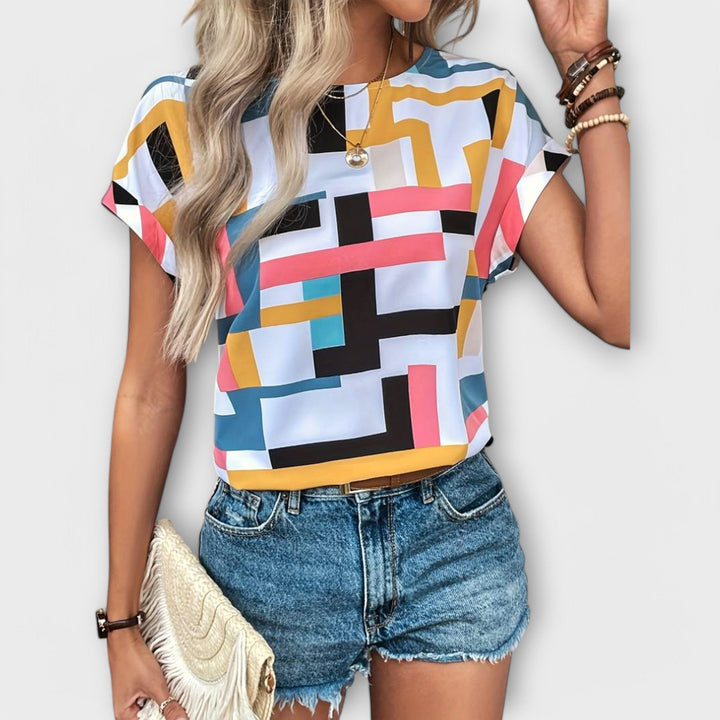 Marijeta – Colourful Urban-Style Blouse