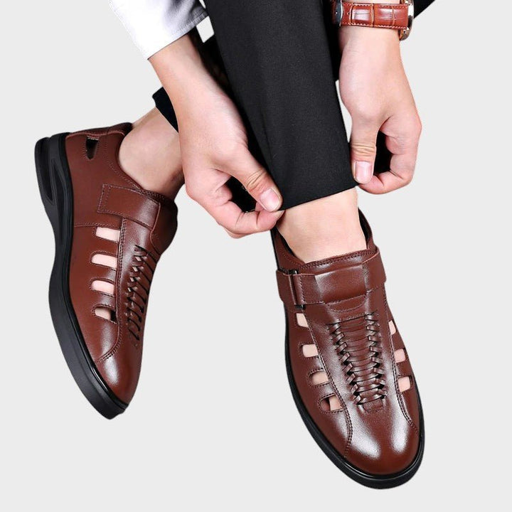 Steffen – Brown Leather Sports Sandals