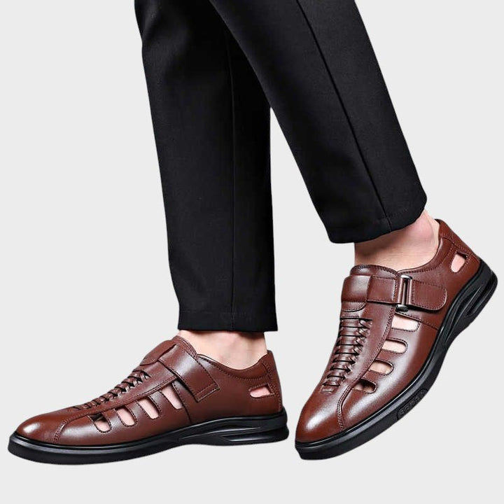 Steffen – Brown Leather Sports Sandals