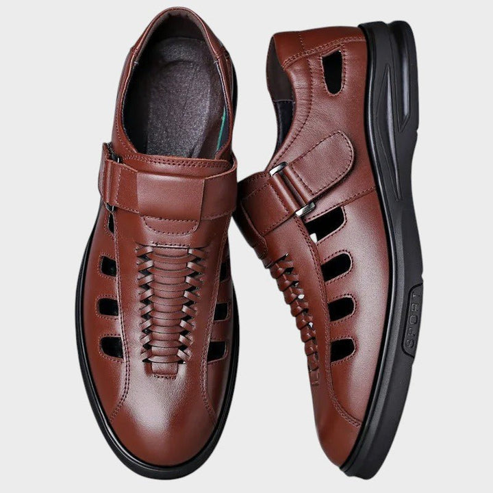 Steffen – Brown Leather Sports Sandals