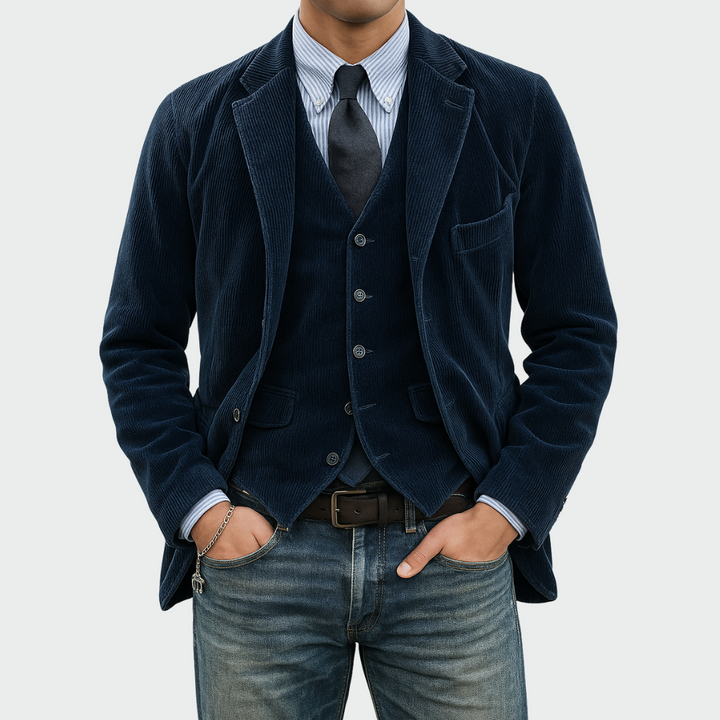 Thomas – Men's Velvet Jacket and Waistcoat