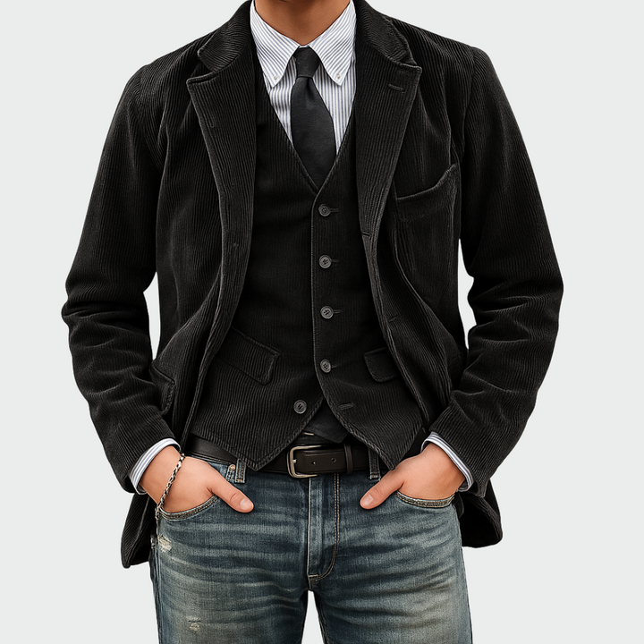 Thomas – Men's Velvet Jacket and Waistcoat