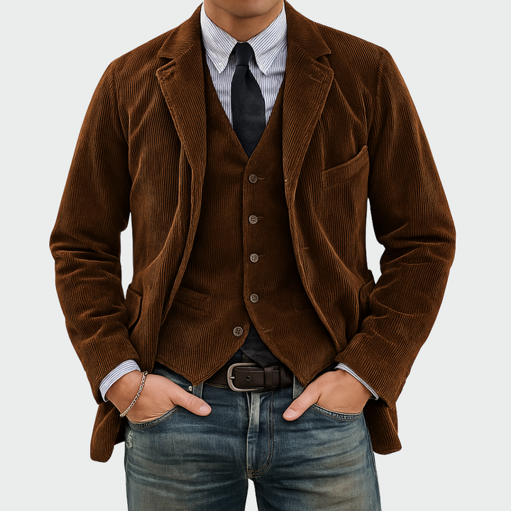 Thomas – Men's Velvet Jacket and Waistcoat