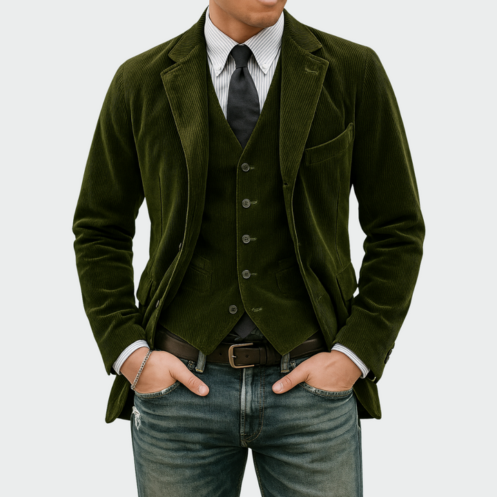 Thomas – Men's Velvet Jacket and Waistcoat