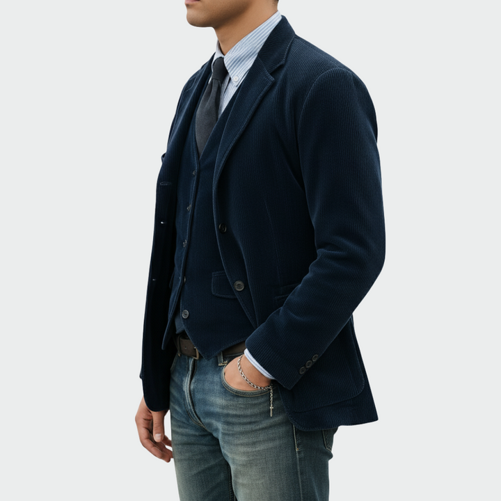 Thomas – Men's Velvet Jacket and Waistcoat