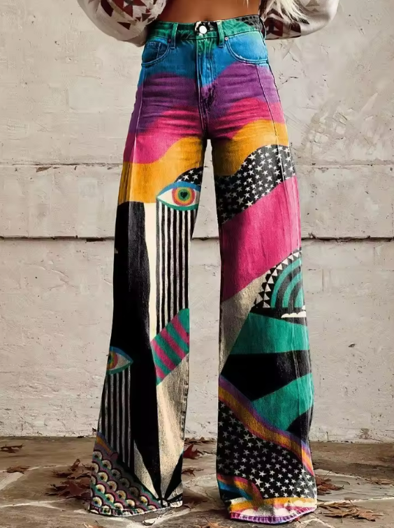 Talia – Boho Chic Wide Trousers