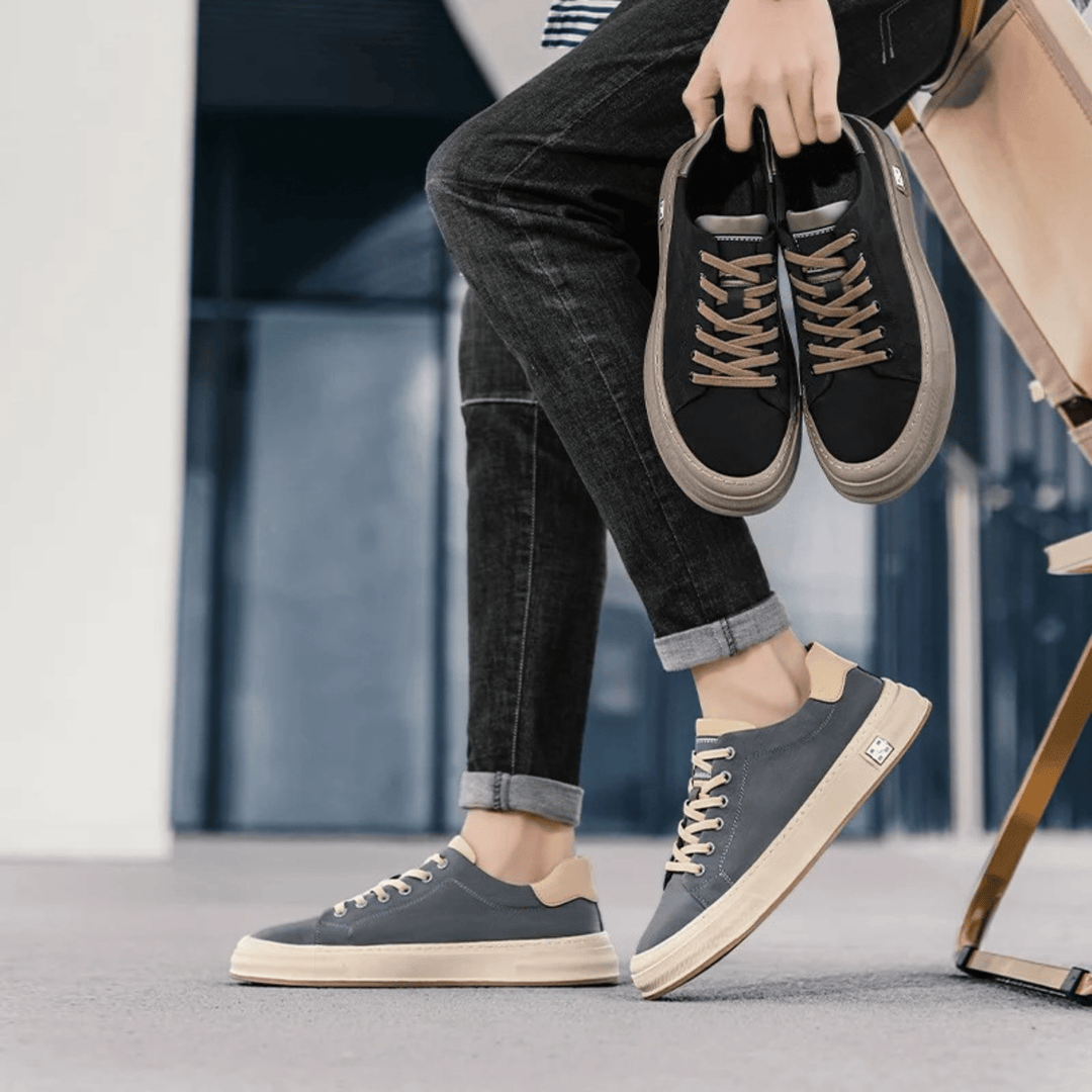 Jacob – Men's Casual Sneakers with Contrast Sole
