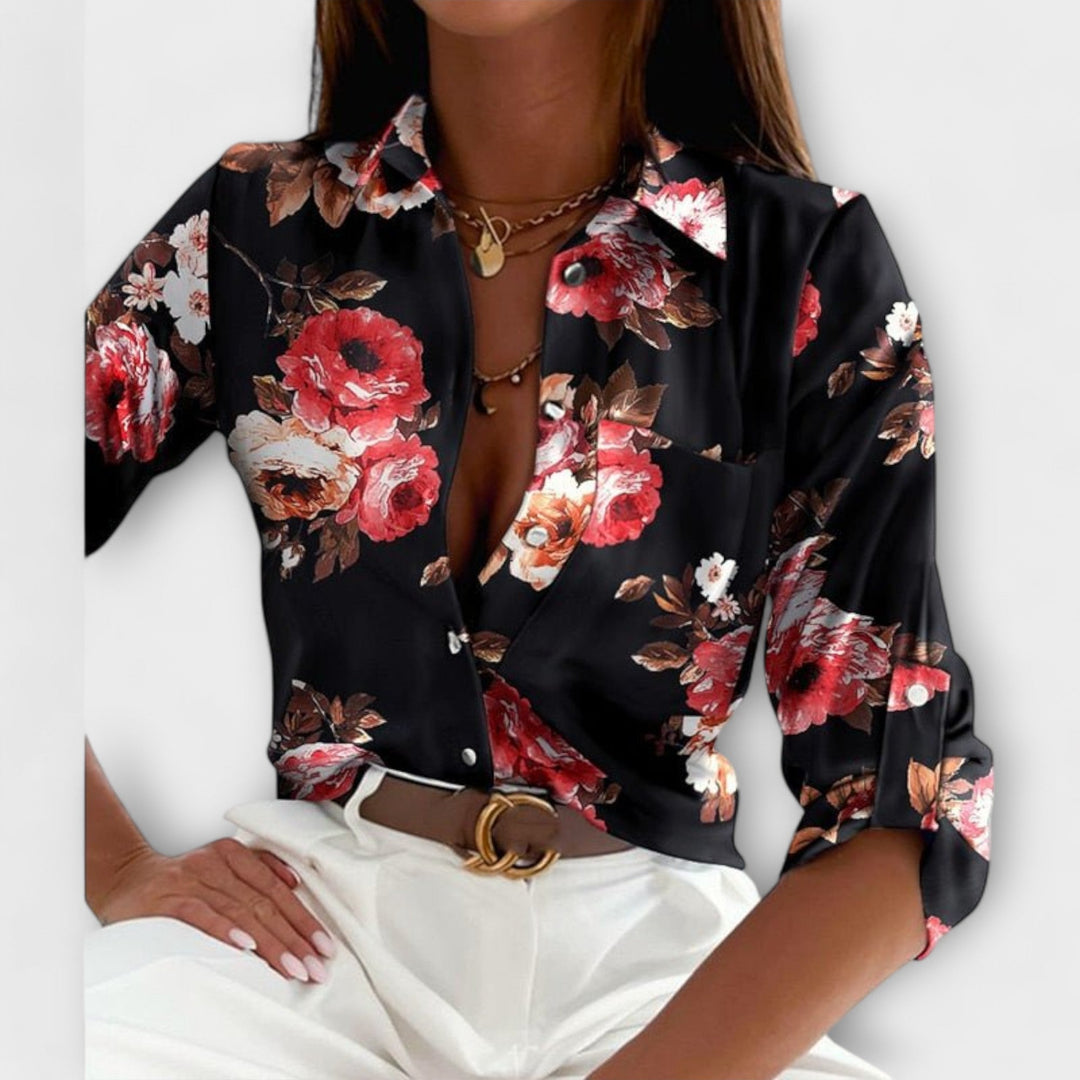 Dearbhla – Sophisticated Geometric Blouse