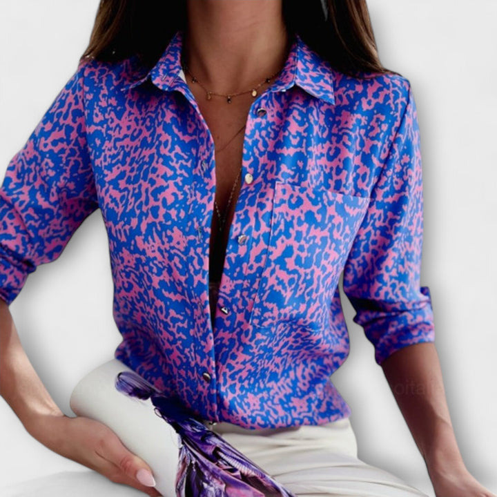 Dearbhla – Sophisticated Geometric Blouse