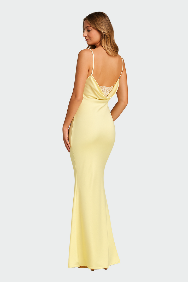 Órla – Satin Dress with Open Back
